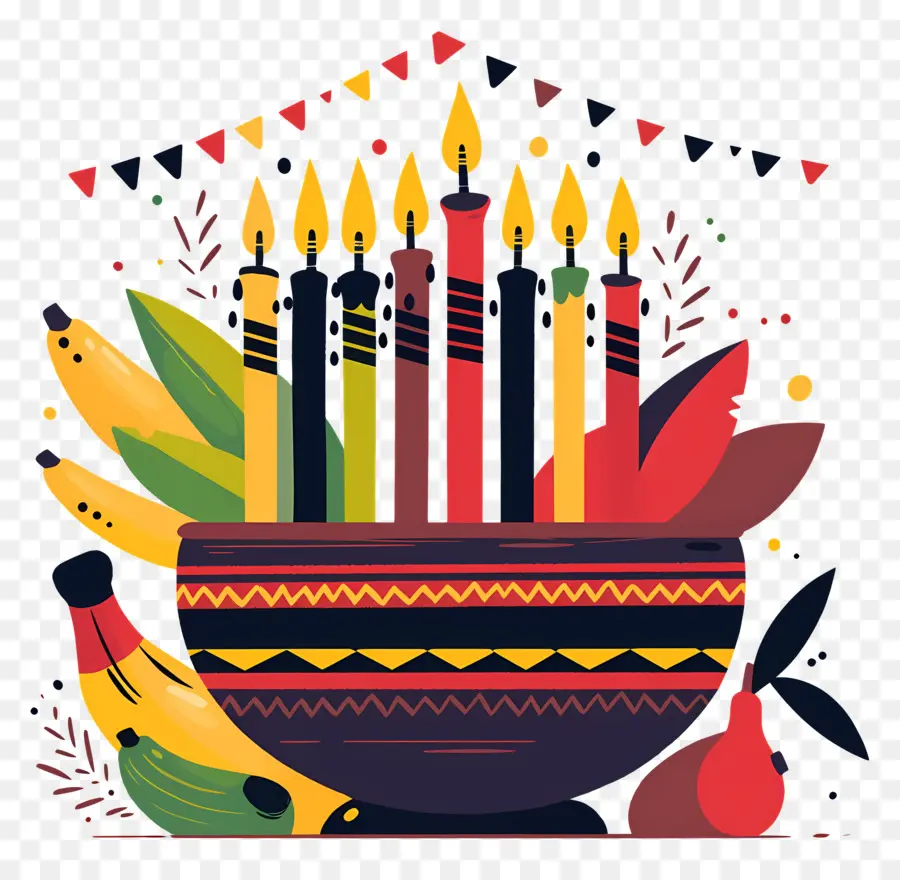 Mutlu Kwanzaa，Kwanzaa Kinara PNG