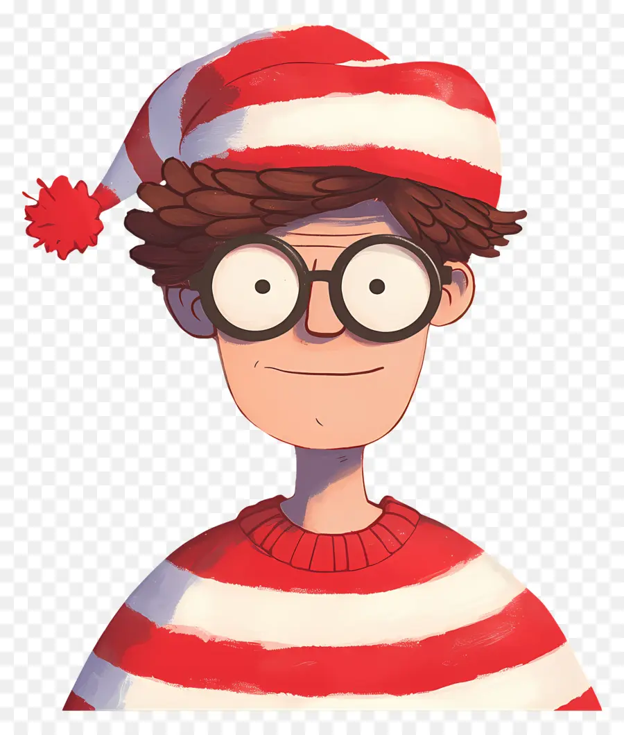 Waldo，Çizgili Şapka Karakteri PNG