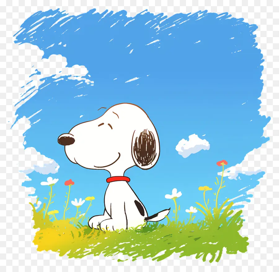 Snoopy'nin Baharı，Karikatür Köpek PNG