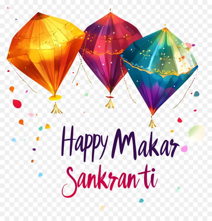 Makar Sankranti，Uçurtmalar PNG