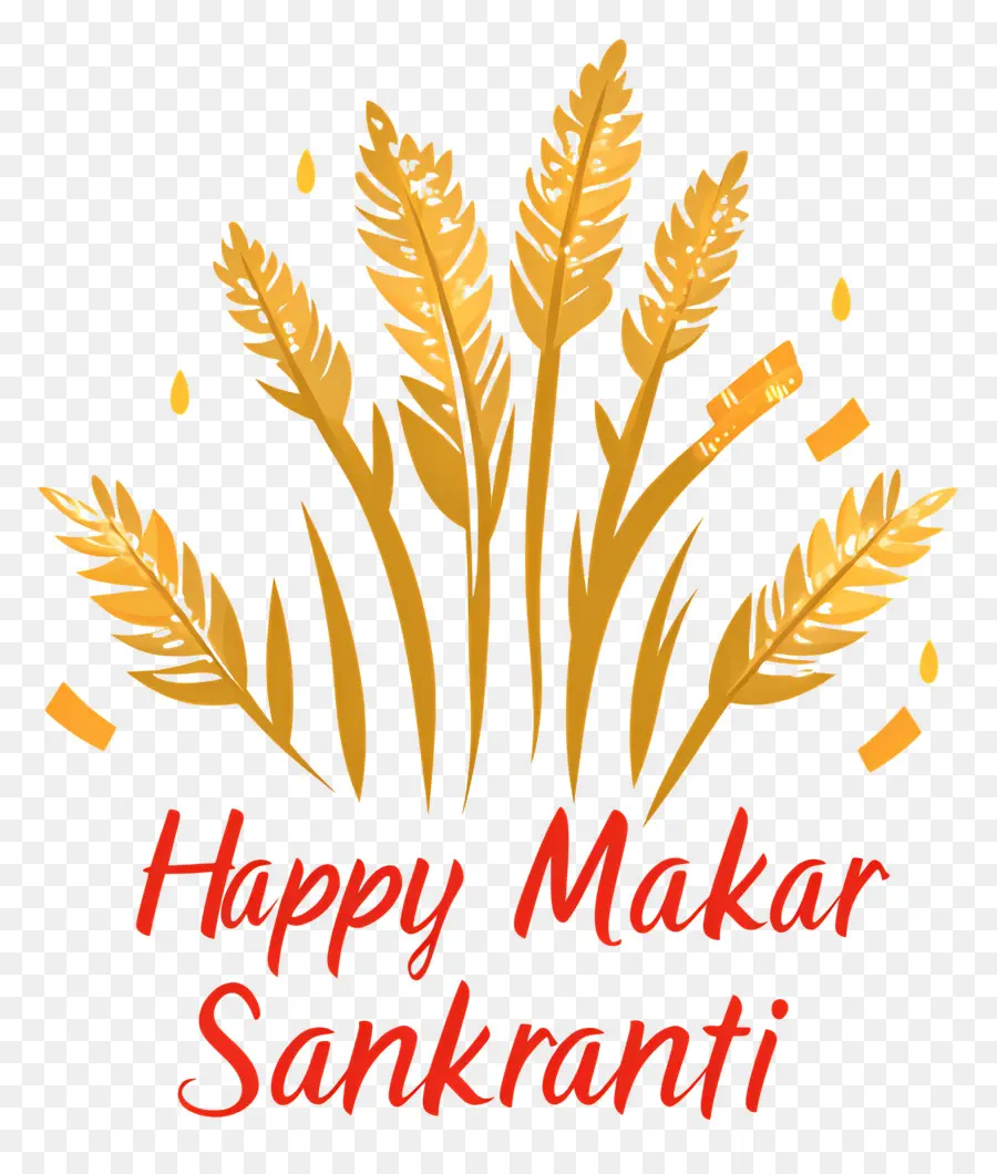 Mutlu Makar Sankranti，Buğday PNG