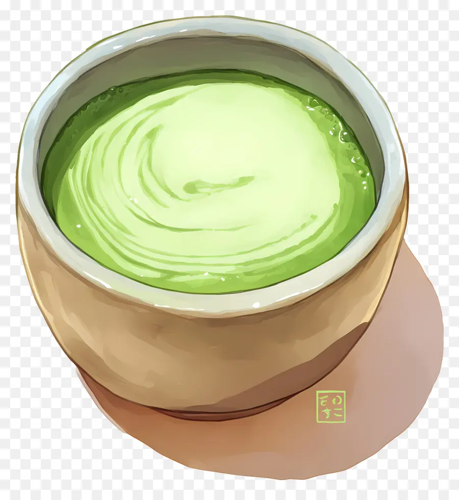 Matcha Sütlü Çay，Yeşil Matcha PNG