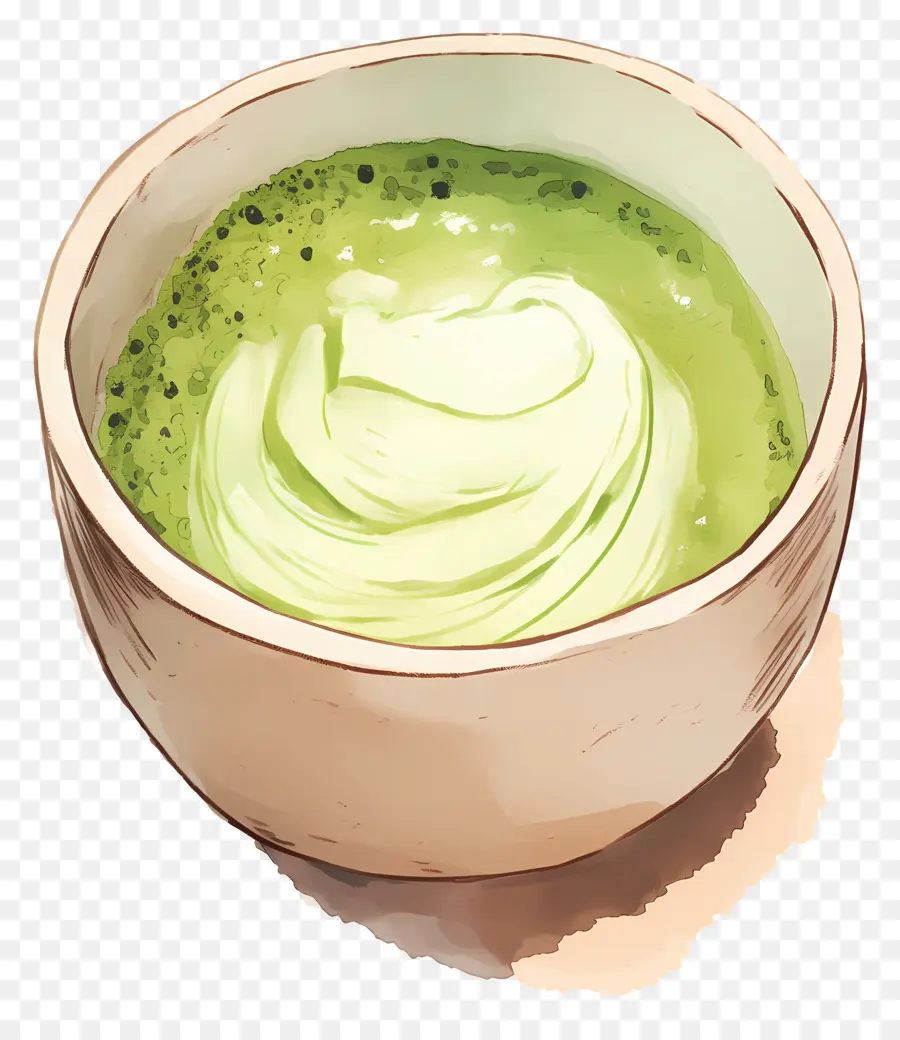 Matcha Sütlü Çay，Yeşil Matcha PNG