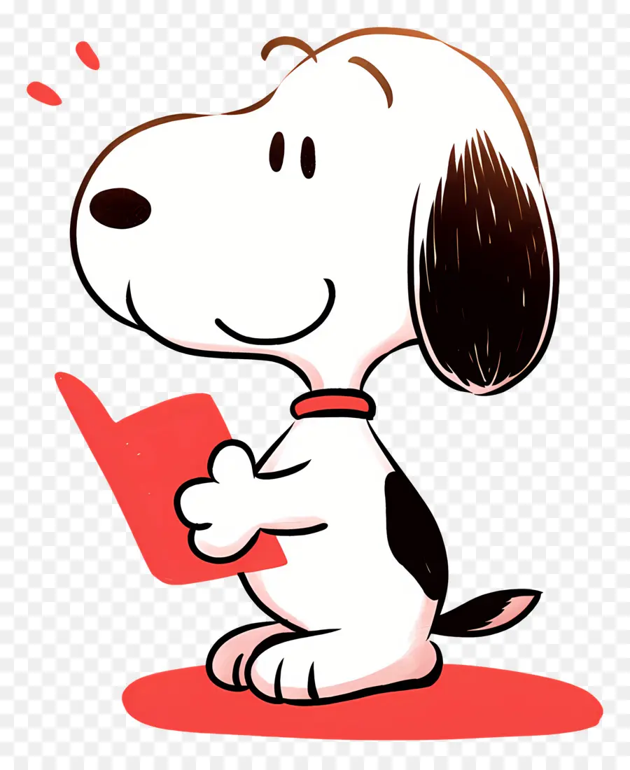 Snoopy'nin Okuma Kitabı，Kitaplı Köpek PNG