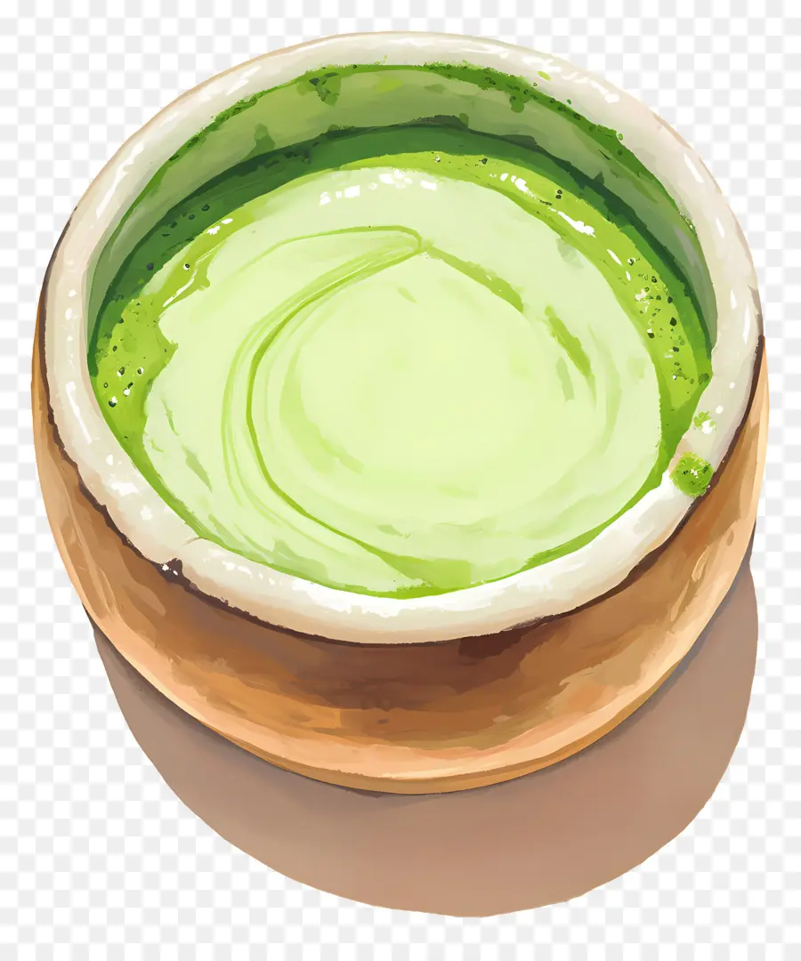 Matcha Sütlü Çay，Yeşil Matcha PNG