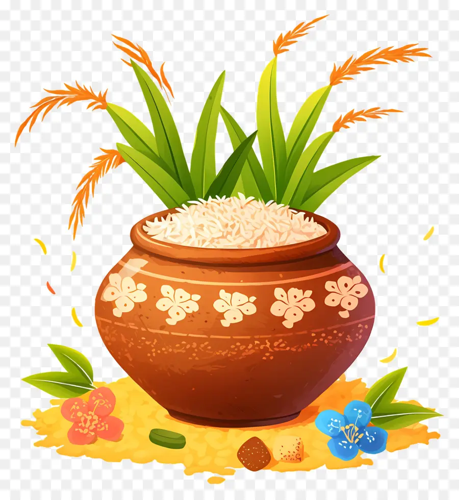 Pongal Saksı，Pirinç Tenceresi PNG