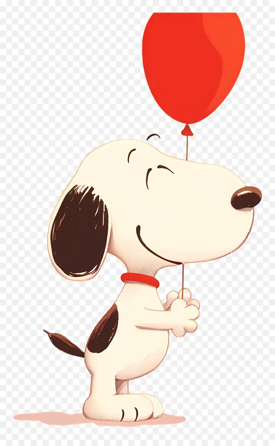 Snoopy Balon Tutuyor，Balonlu Karikatür Köpek PNG