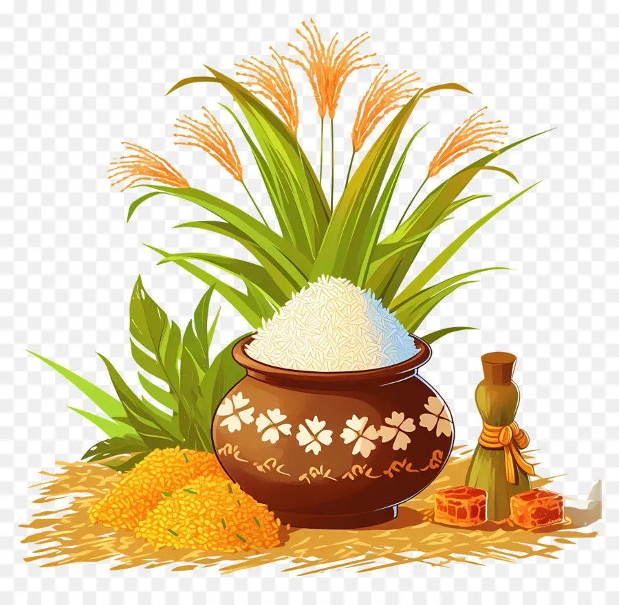 Pongal Saksı，Pirinç Tenceresi PNG