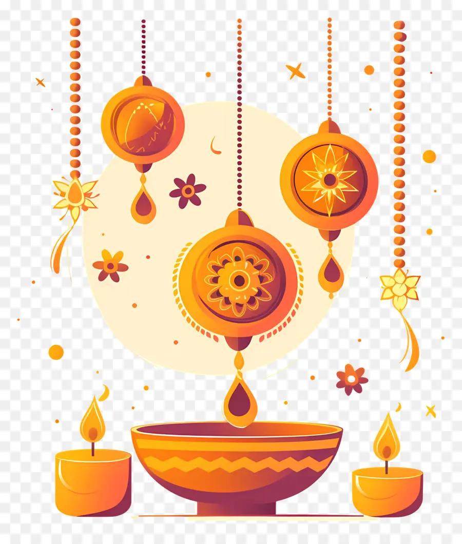 Raksha Bandhan，Asılı Süslemeler PNG