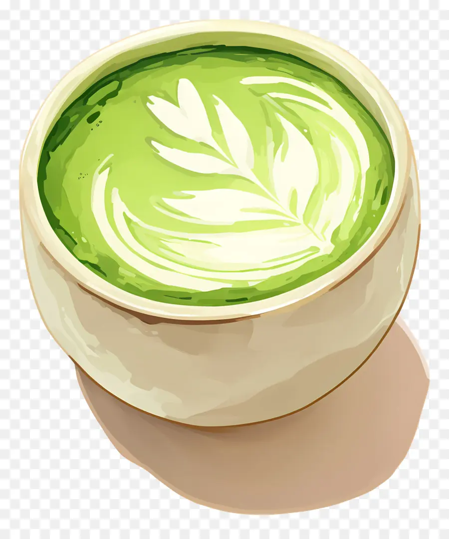 Matcha Sütlü Çay，Matcha Latte PNG