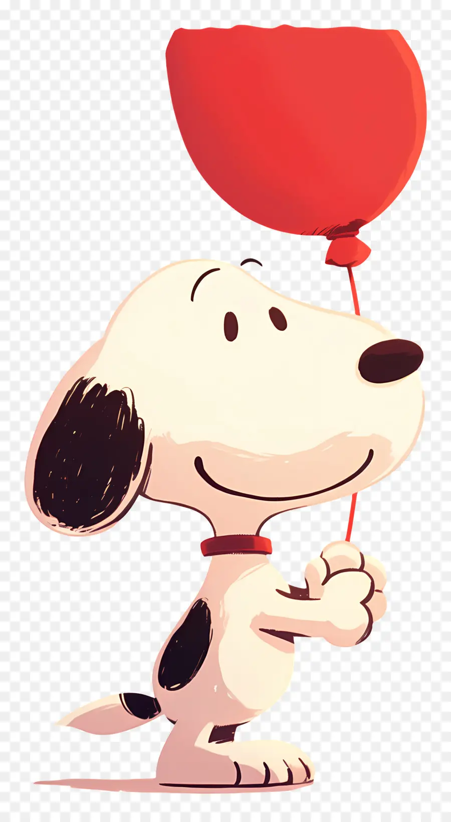 Snoopy Balon Tutuyor，Balonlu Karikatür Köpek PNG