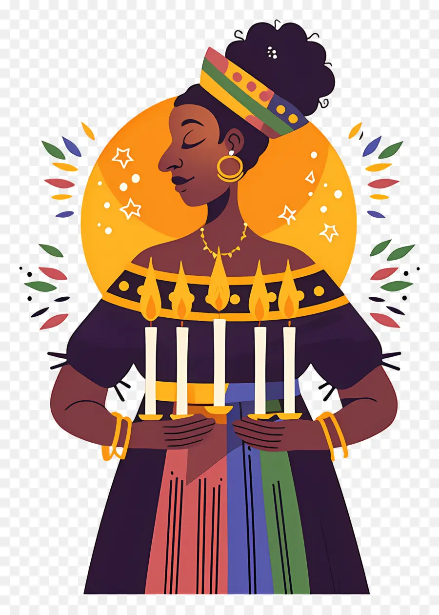 Mutlu Kwanzaa，Kwanzaa Mumları PNG