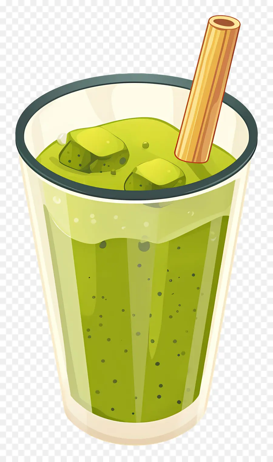 Matcha Sütlü Çay，Yeşil Smoothie PNG