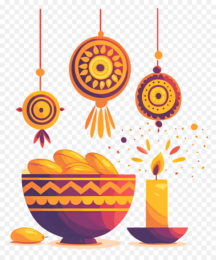 Raksha Bandhan，Dekoratif Kase PNG