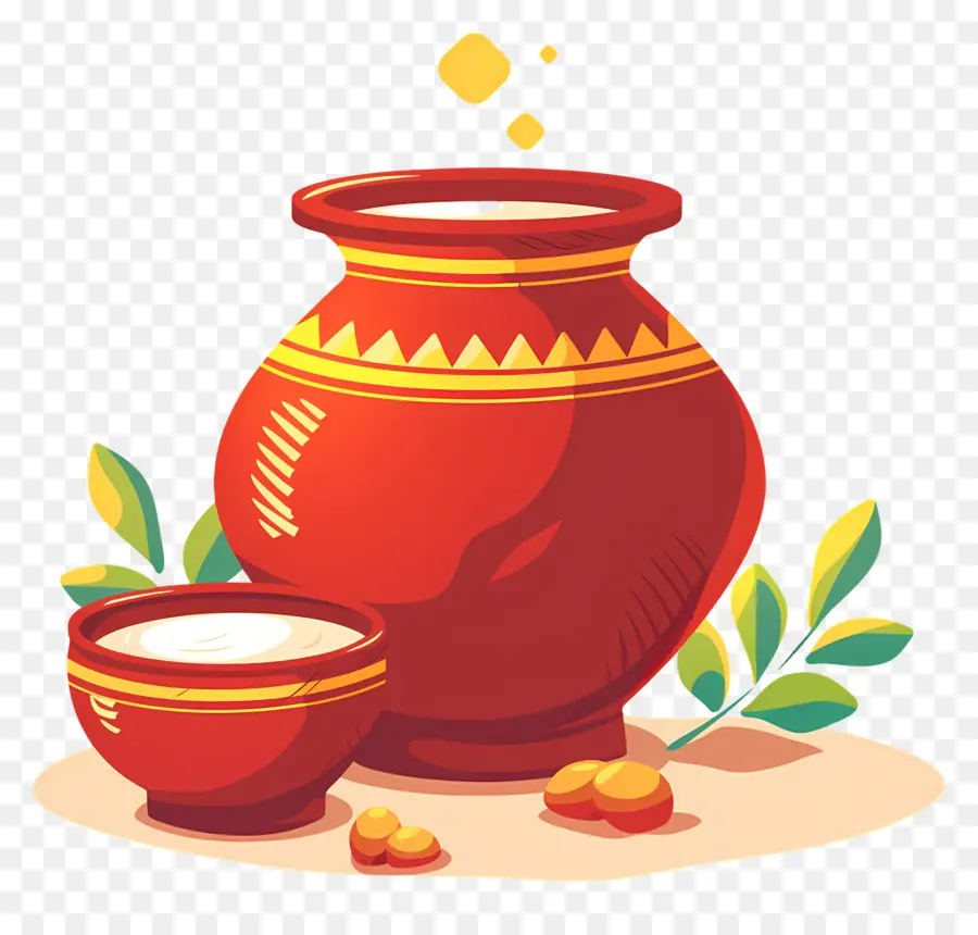 Pongal Saksı，Sütlü Tencere PNG