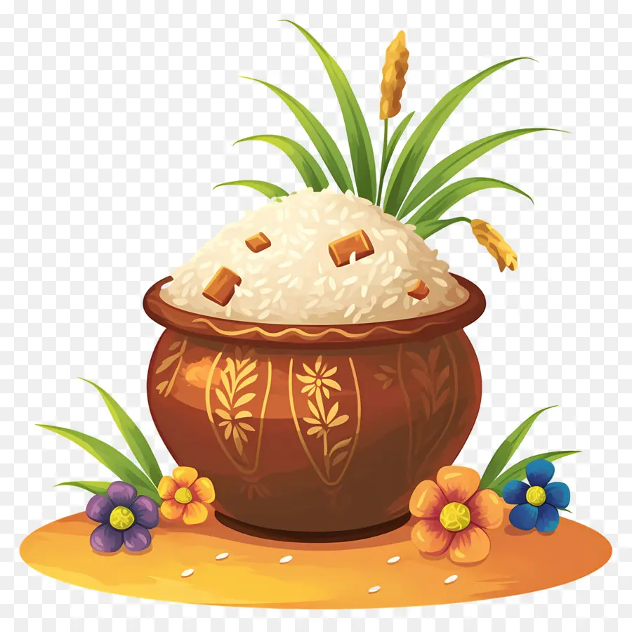 Pongal Saksı，Pirinç Tenceresi PNG