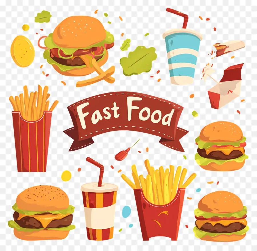 Ulusal Fast Food Günü，Fast Food ürünleri PNG