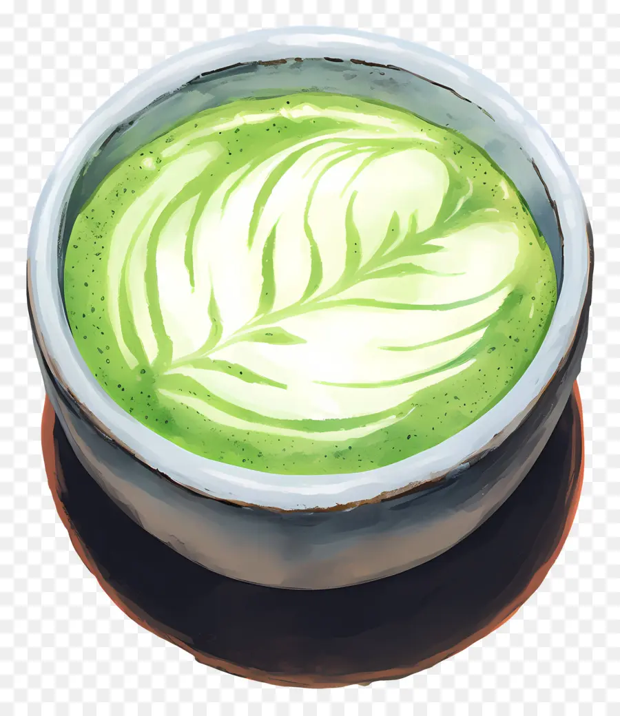 Matcha Sütlü Çay，Matcha Latte PNG