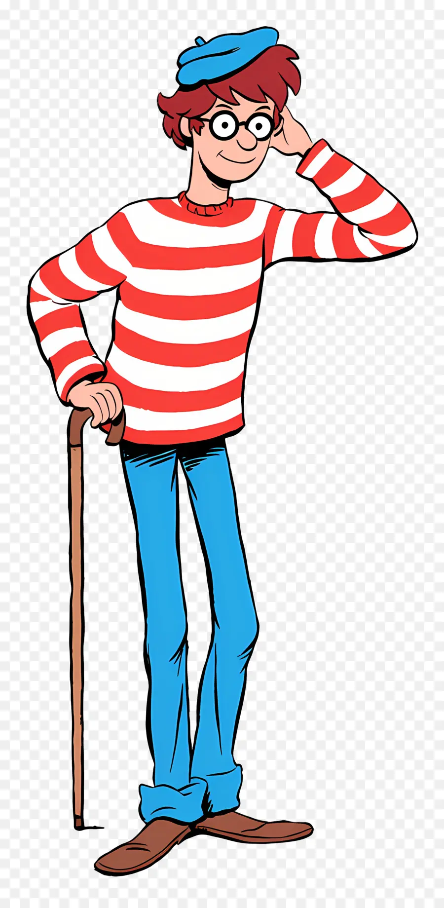 Waldo，Çizgili Gömlek Karakteri PNG