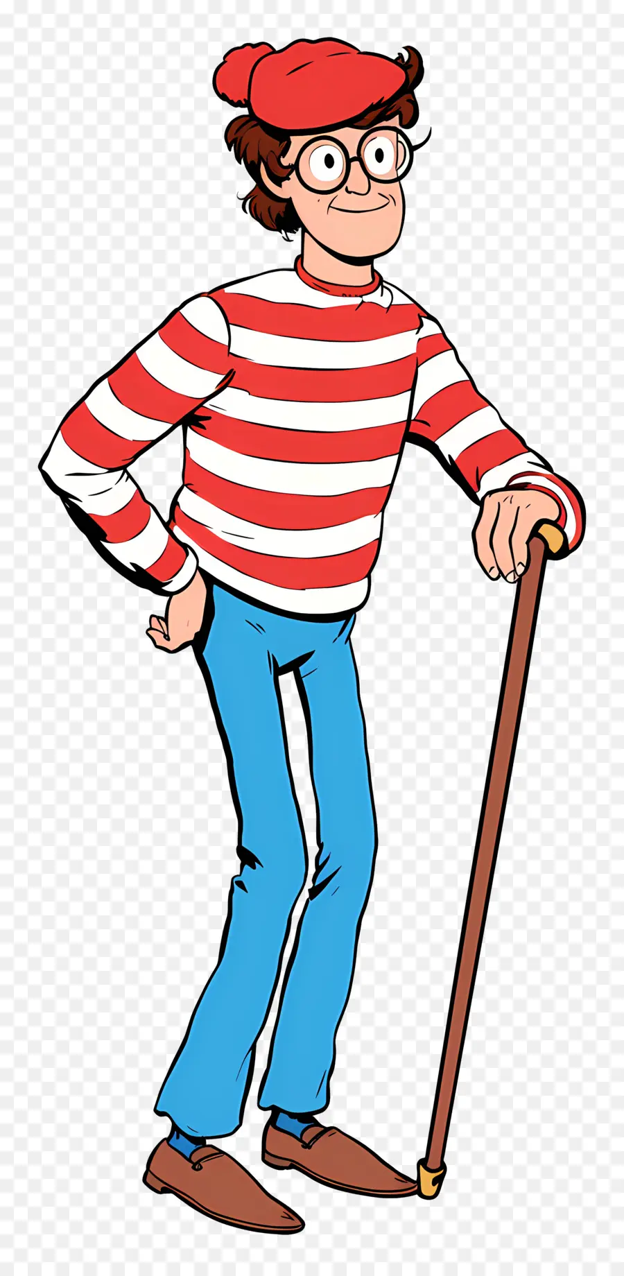 Waldo，Çizgili Gömlek Karakteri PNG