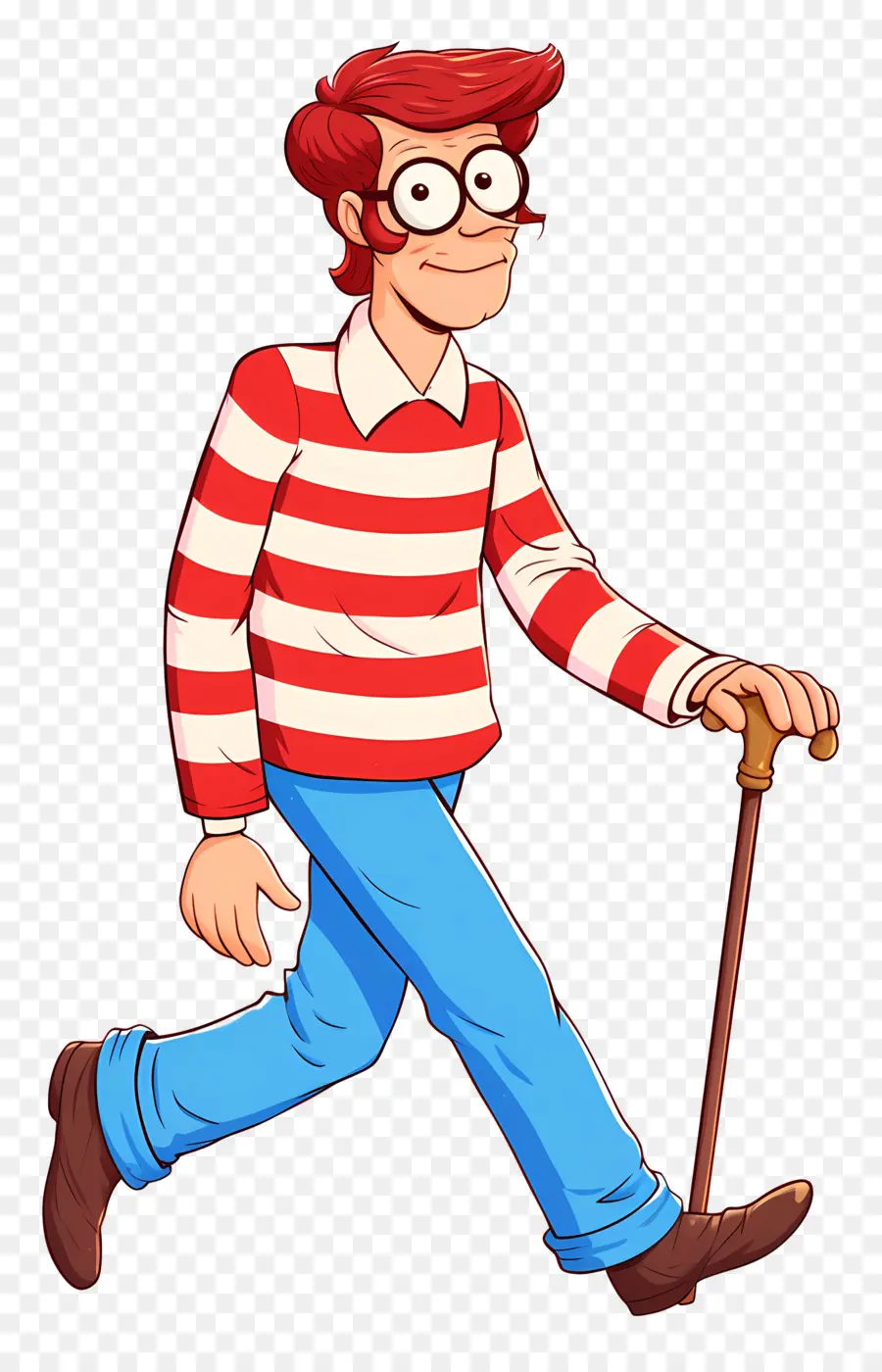 Waldo，Çizgili Gömlek Karakteri PNG