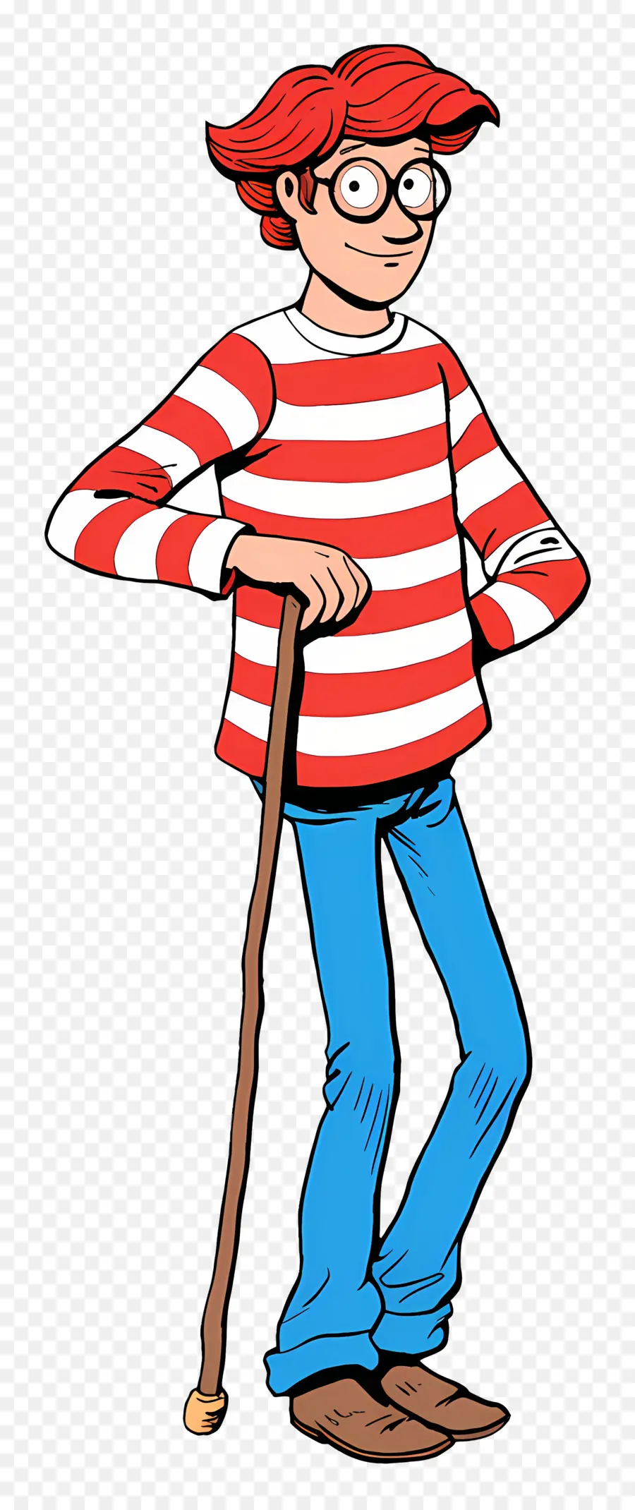 Waldo，Çizgili Gömlek Karakteri PNG