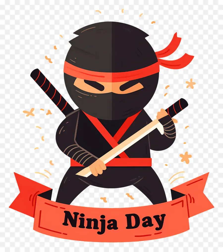 Ninja Günü，Kılıçlı Ninja PNG