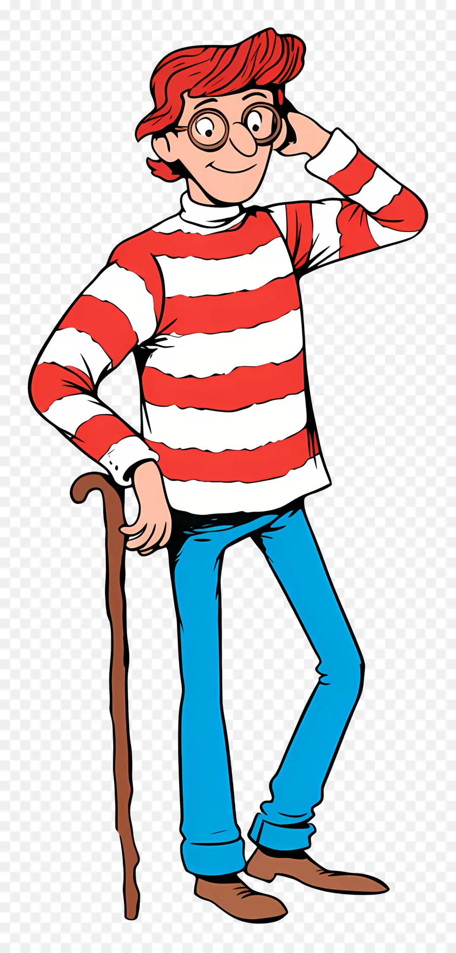 Waldo，Çizgili Gömlek Karakteri PNG