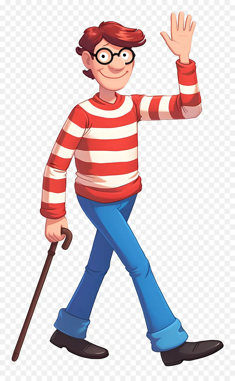 Waldo，Çizgili Gömlek Karakteri PNG