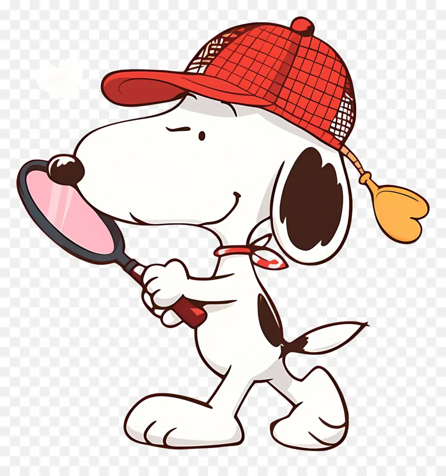 Snoopy'i Seviyorum，Büyüteçli Köpek PNG