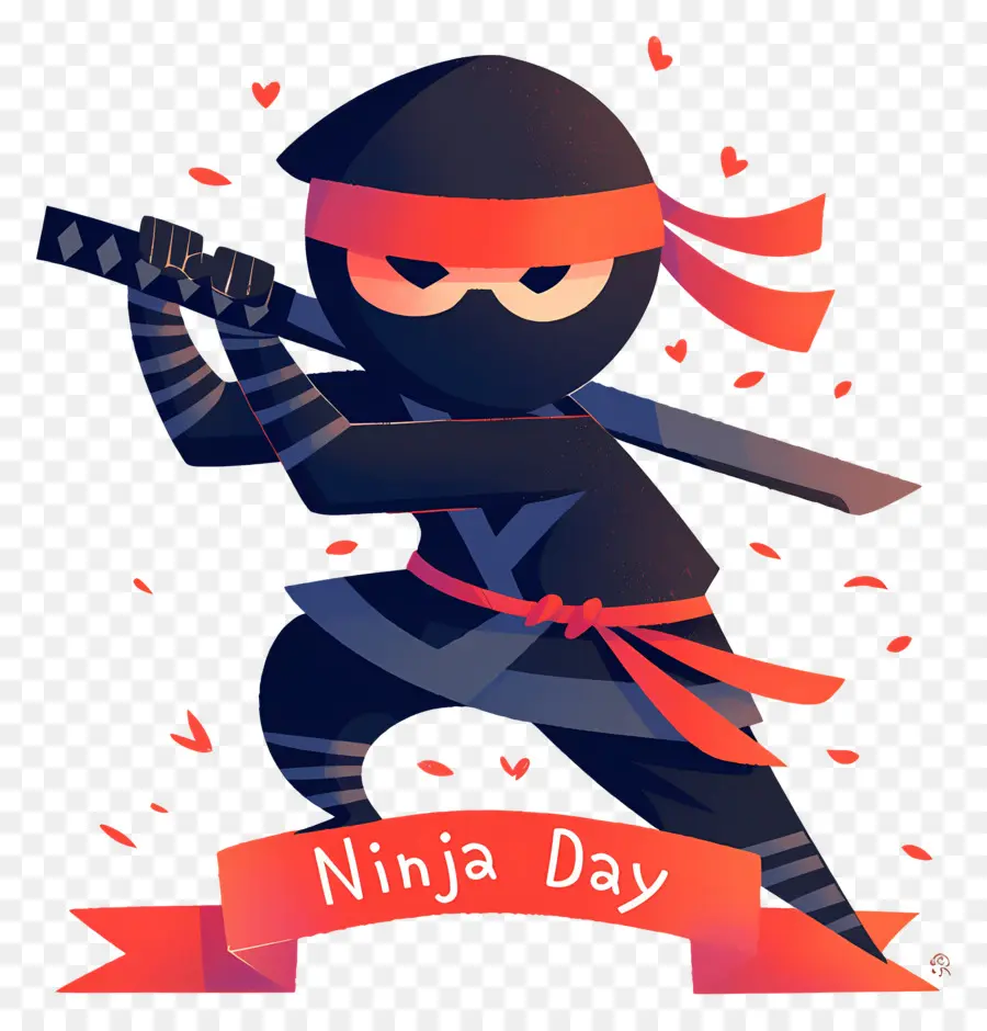 Ninja Günü，Kılıçlı Ninja PNG