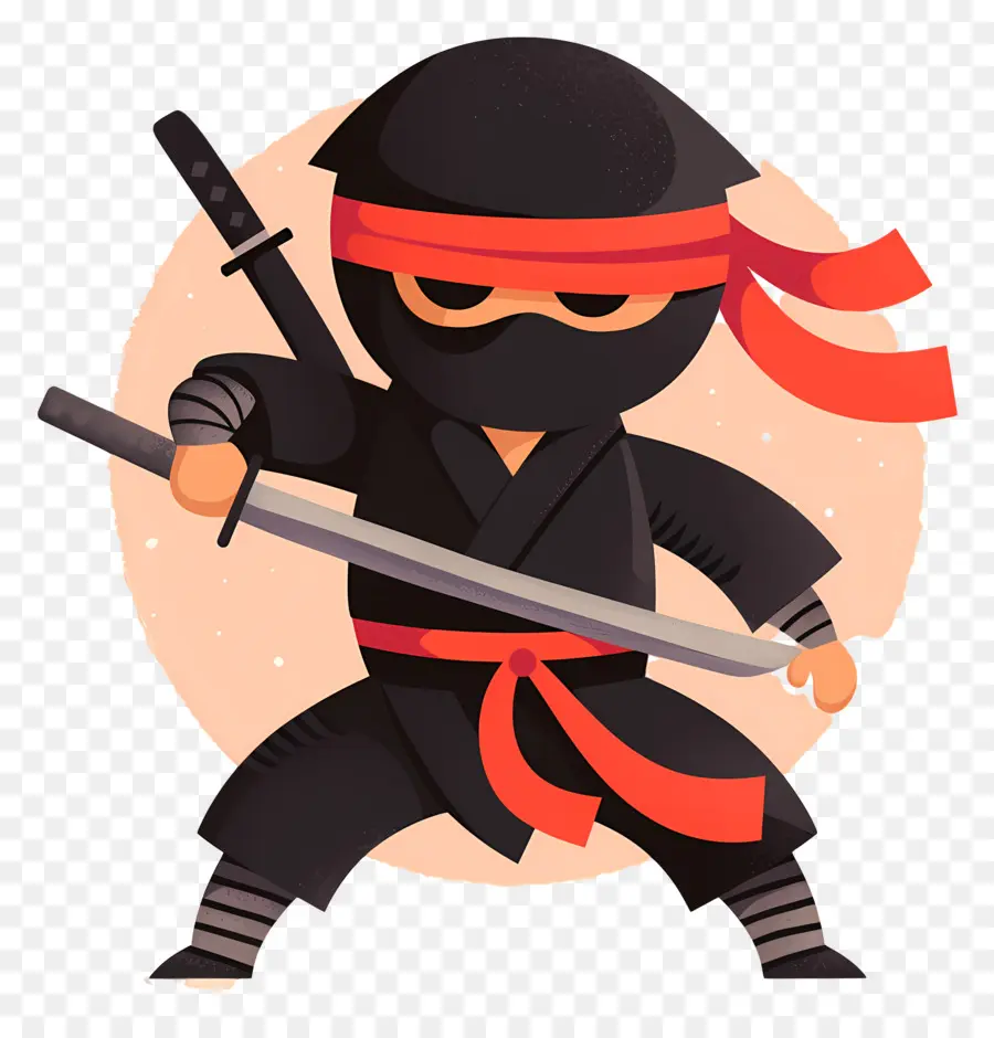 Ninja Günü，Kılıçlı Ninja Kedi PNG