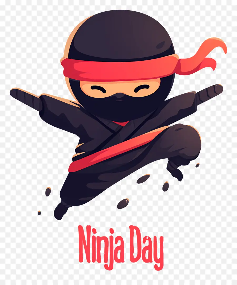 Ninja Günü，Zıplayan Ninja PNG