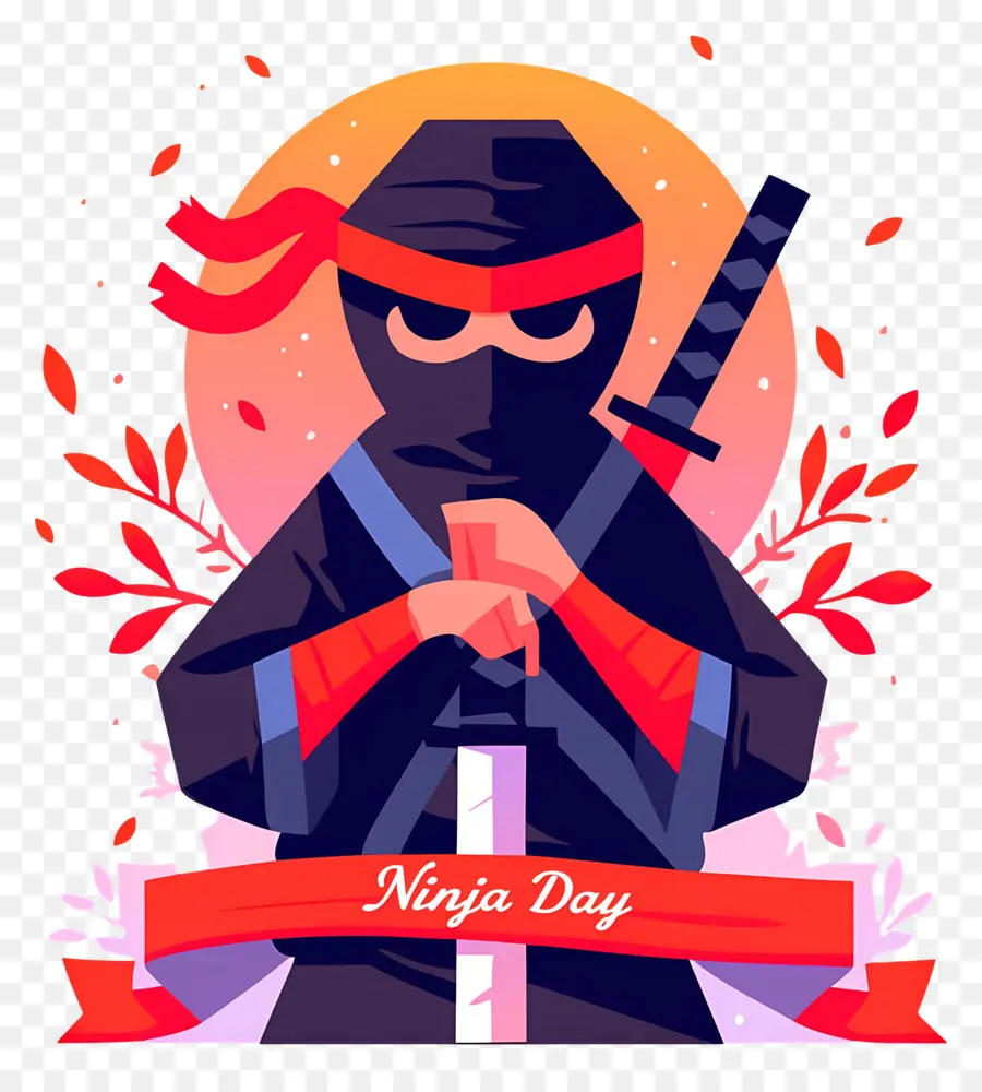 Ninja Günü，Kılıçlı Ninja PNG