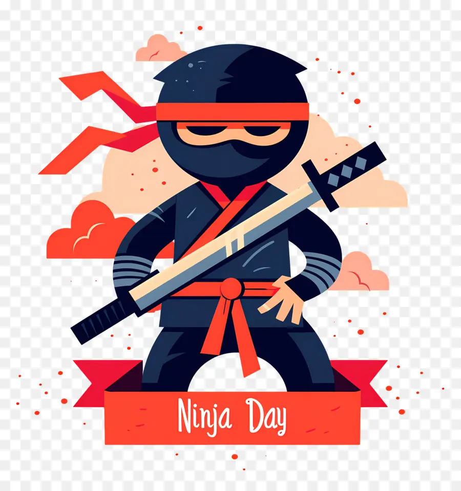 Ninja Günü，Kılıçlı Ninja PNG