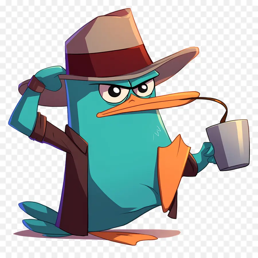 Ornitorenk Perry，Dedektif Ornitorenk PNG