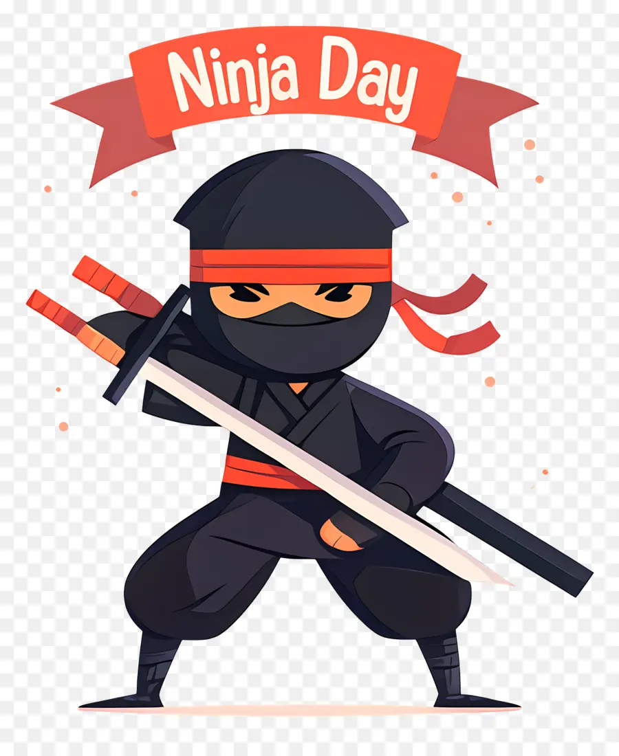 Ninja Günü，Kılıçlı Ninja PNG