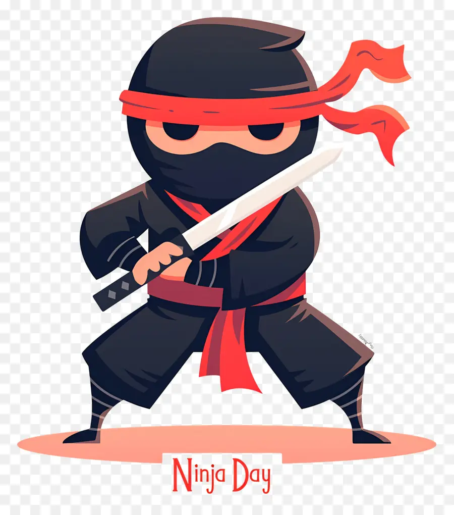 Ninja Günü，Kılıçlı Ninja PNG