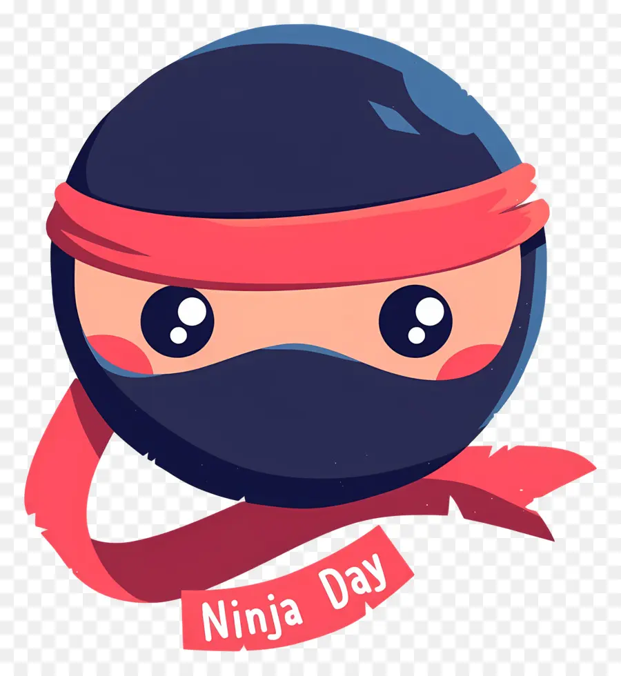 Ninja Günü，Kafa Bantlı Ninja Yüzü PNG