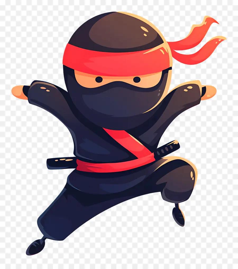 Ninja Günü，Zıplayan Ninja PNG