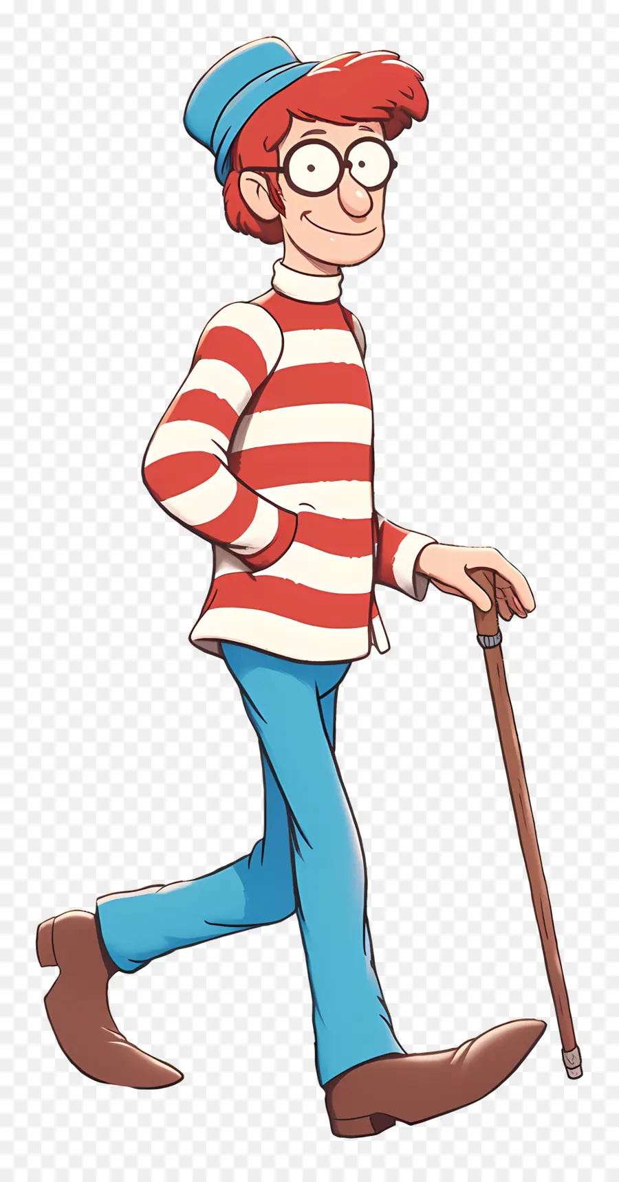 Waldo，Çizgili Gömlek Karakteri PNG