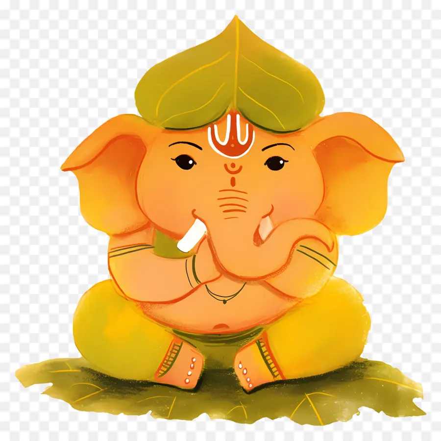 Ganesha Chaturthi，Ganesha'yı Meditasyon Yapmak PNG