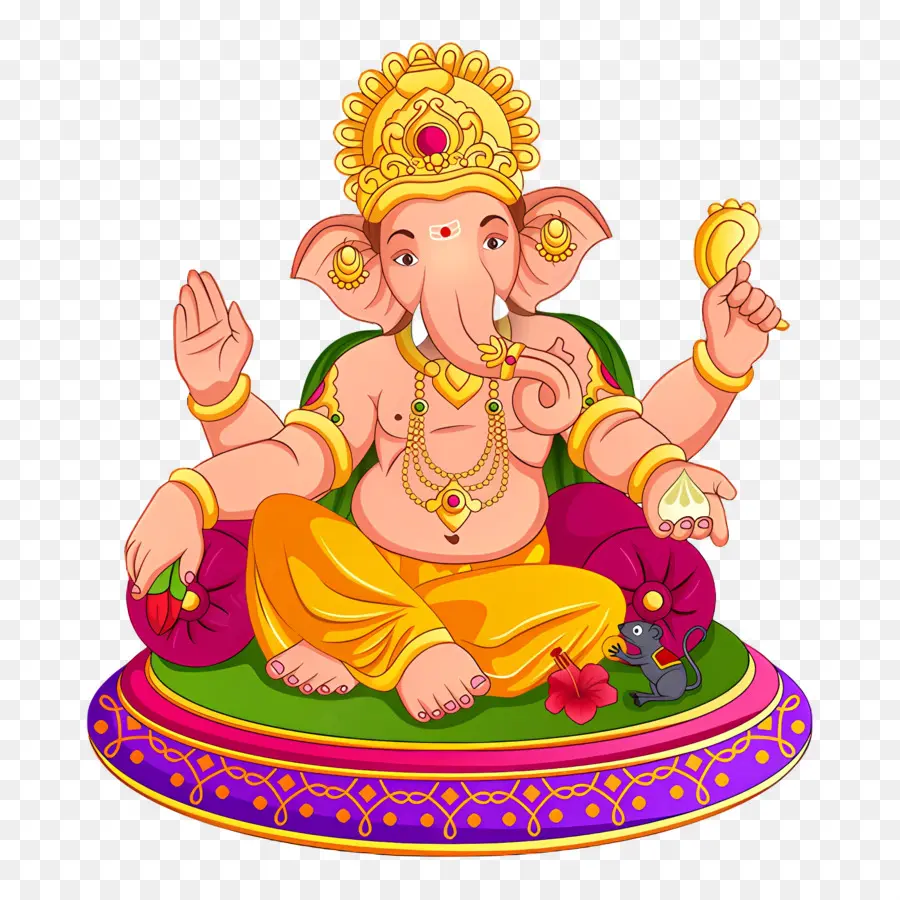 Ganesha Chaturthi，Ganesha Illüstrasyonu PNG