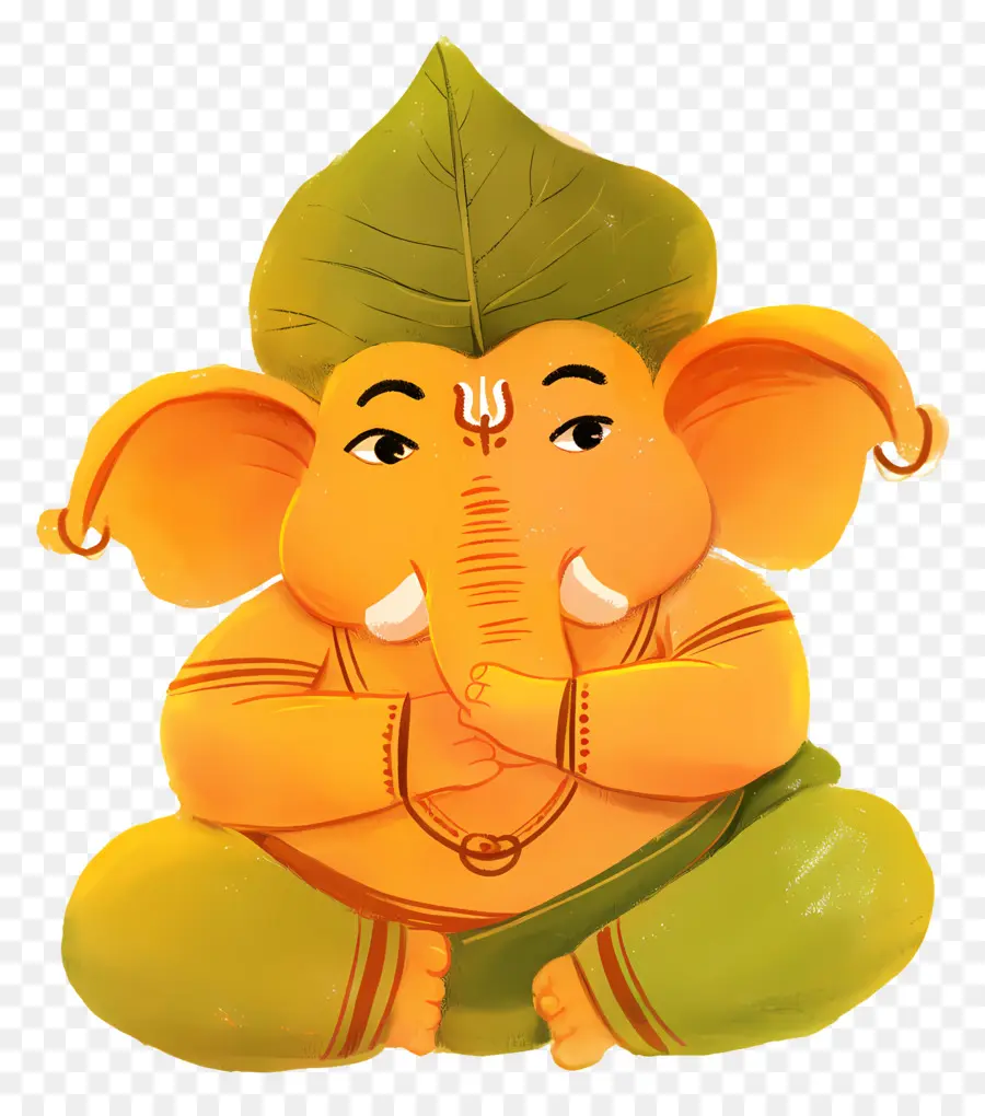 Ganesha Chaturthi，Ganesha'yı Meditasyon Yapmak PNG