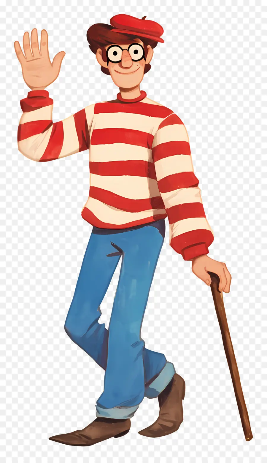 Waldo，Çizgili Gömlek Karakteri PNG