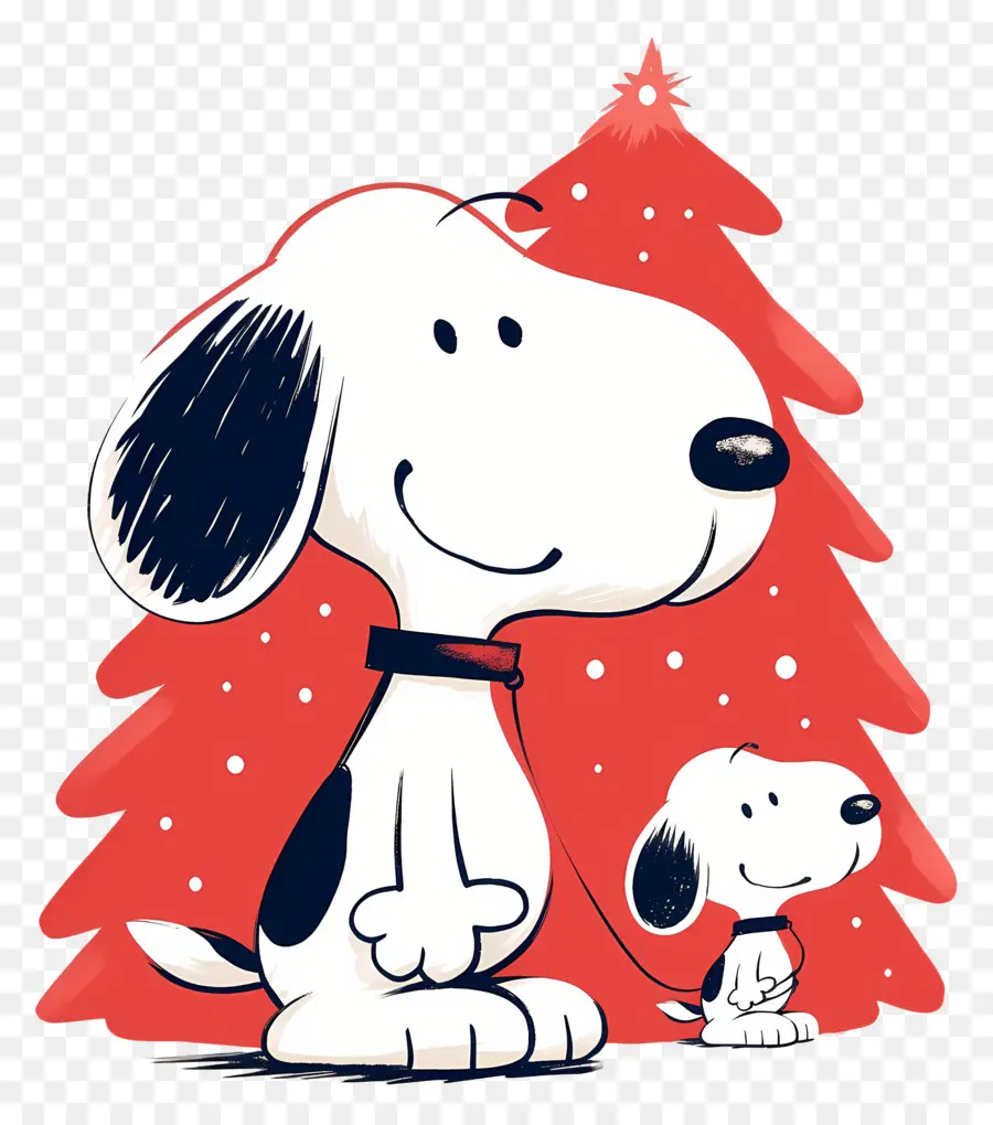 Snoopy，Noel Ağacı Ile Karikatür Köpek PNG