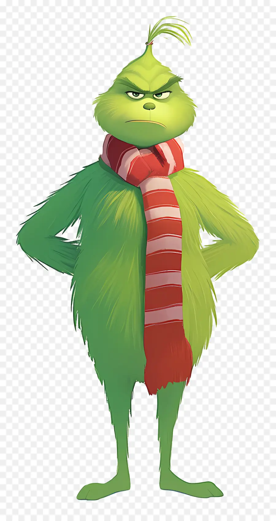 Karikatür Grinch，Yeşil Karakter PNG