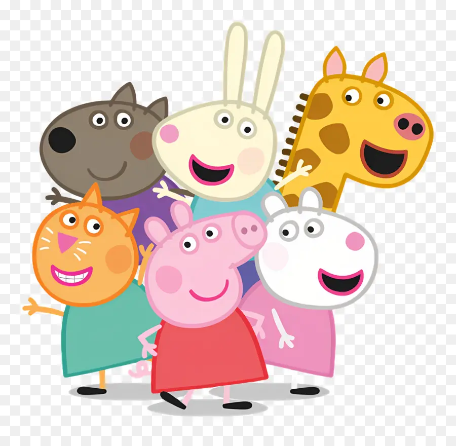 Peppa Domuzu，Karikatür Hayvan Karakterleri PNG