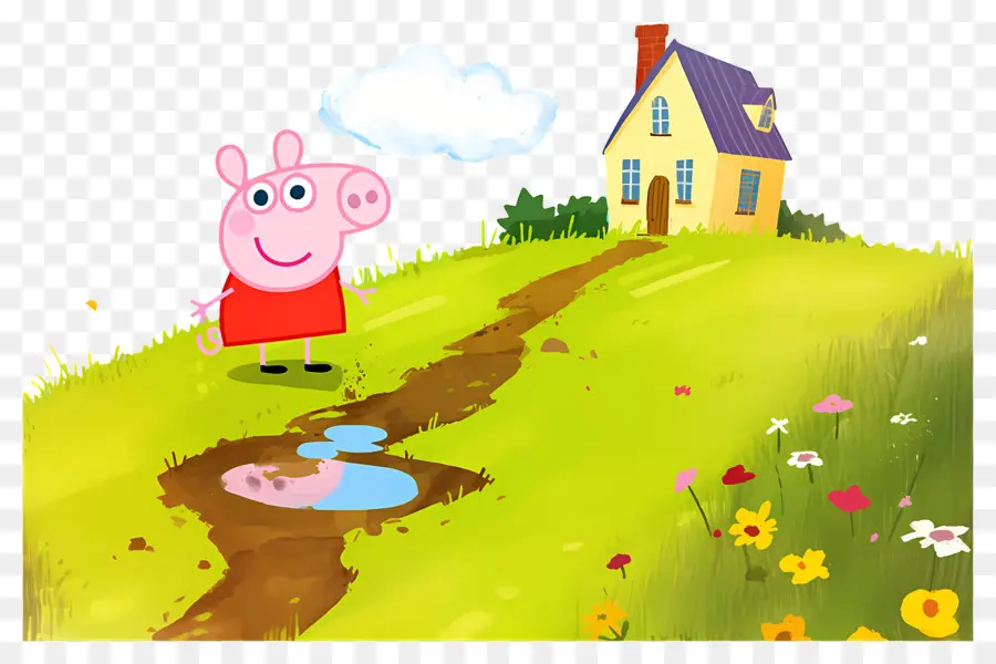 Peppa Domuzu，Çizgi Film Domuz Karakteri PNG