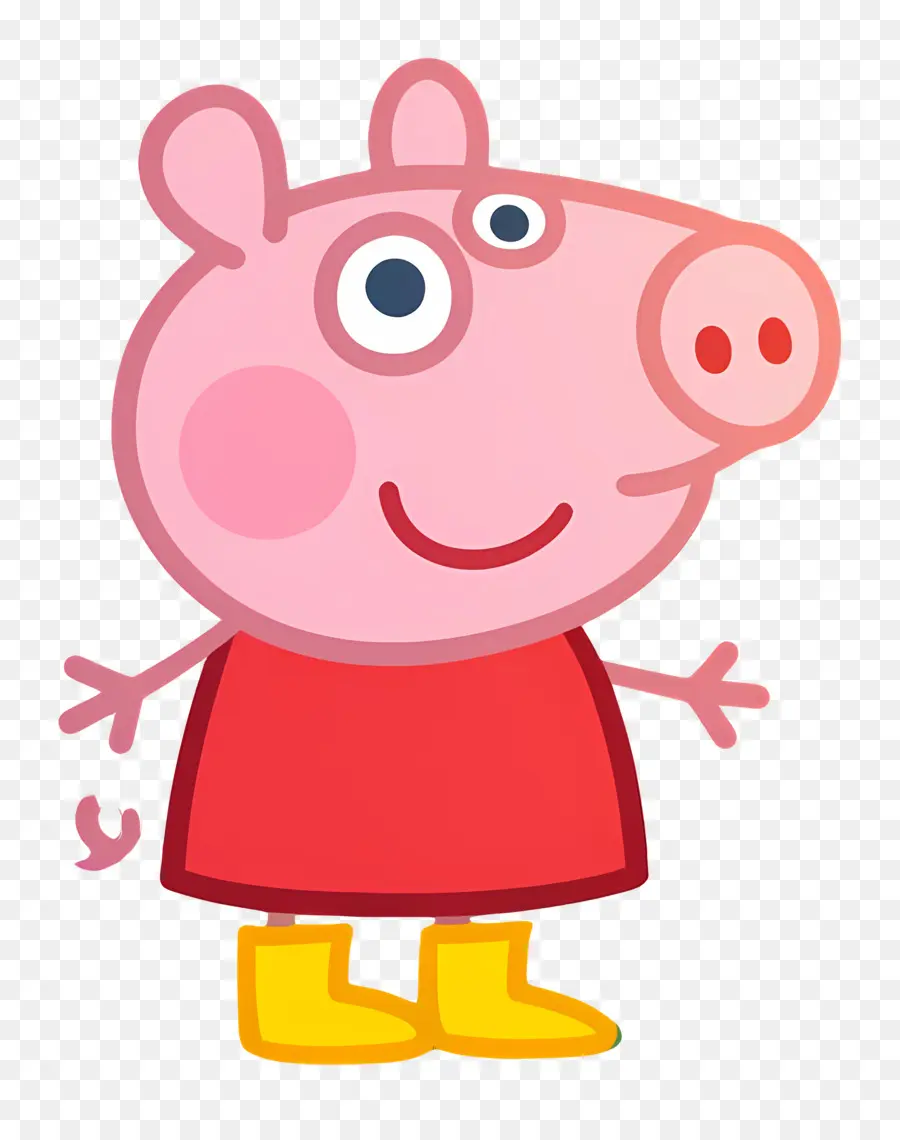 Peppa Domuz，Pembe Karikatür Domuz PNG